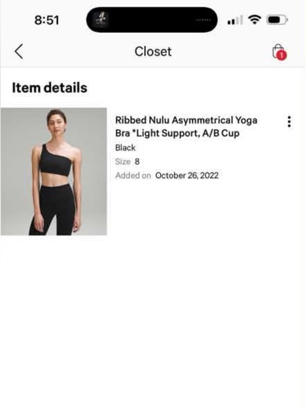 Lululemon Ribbed Bra